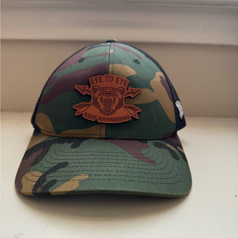 Camouflage Cap with Bear Logo